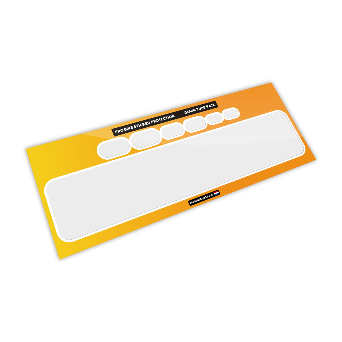 Down tube & head tube pack: wide strip of PPF protection film against stone chips on the down tube