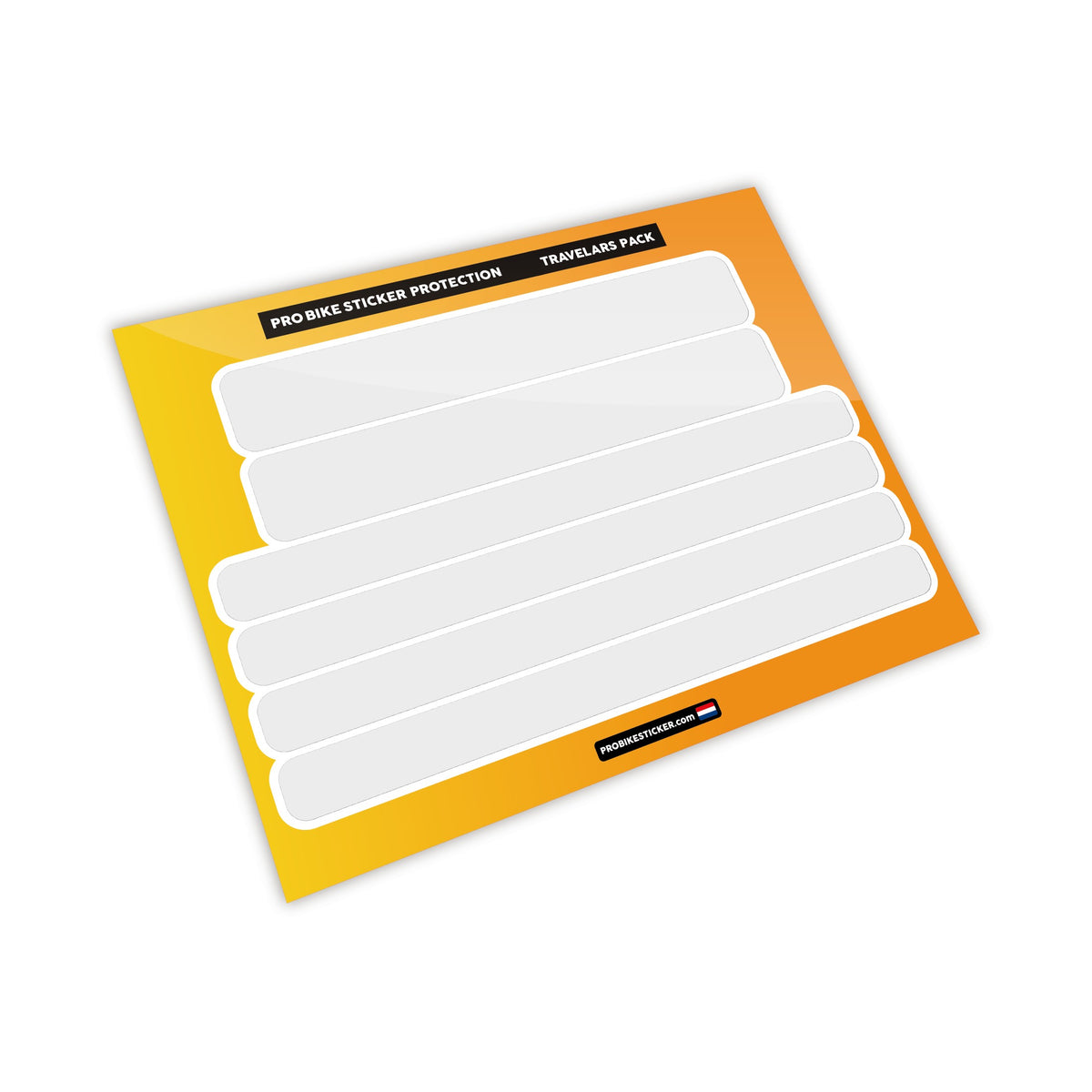 Traveller pack: strips of PPF protection film for the fork and seat stays, against scratches from bike bags